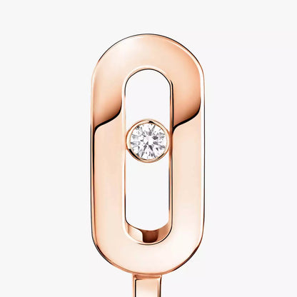 [OAK JURI]Diamond Mini Hoop Earrings Move Classique
