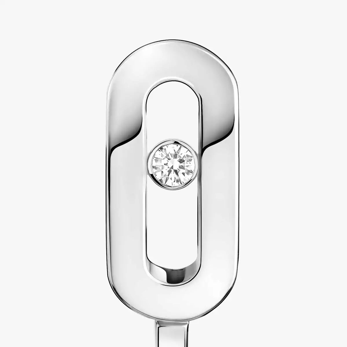 [OAK JURI]Diamond Mini Hoop Earrings Move Classique