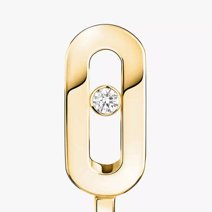 [OAK JURI]Diamond Mini Hoop Earrings Move Classique
