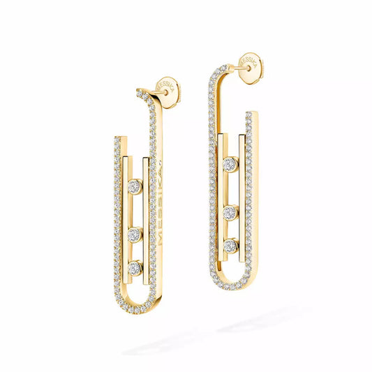 [OAK JURI]Diamond Pendant Earrings Move 10Th
