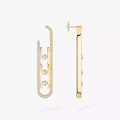 [OAK JURI]Diamond Pendant Earrings Move 10Th