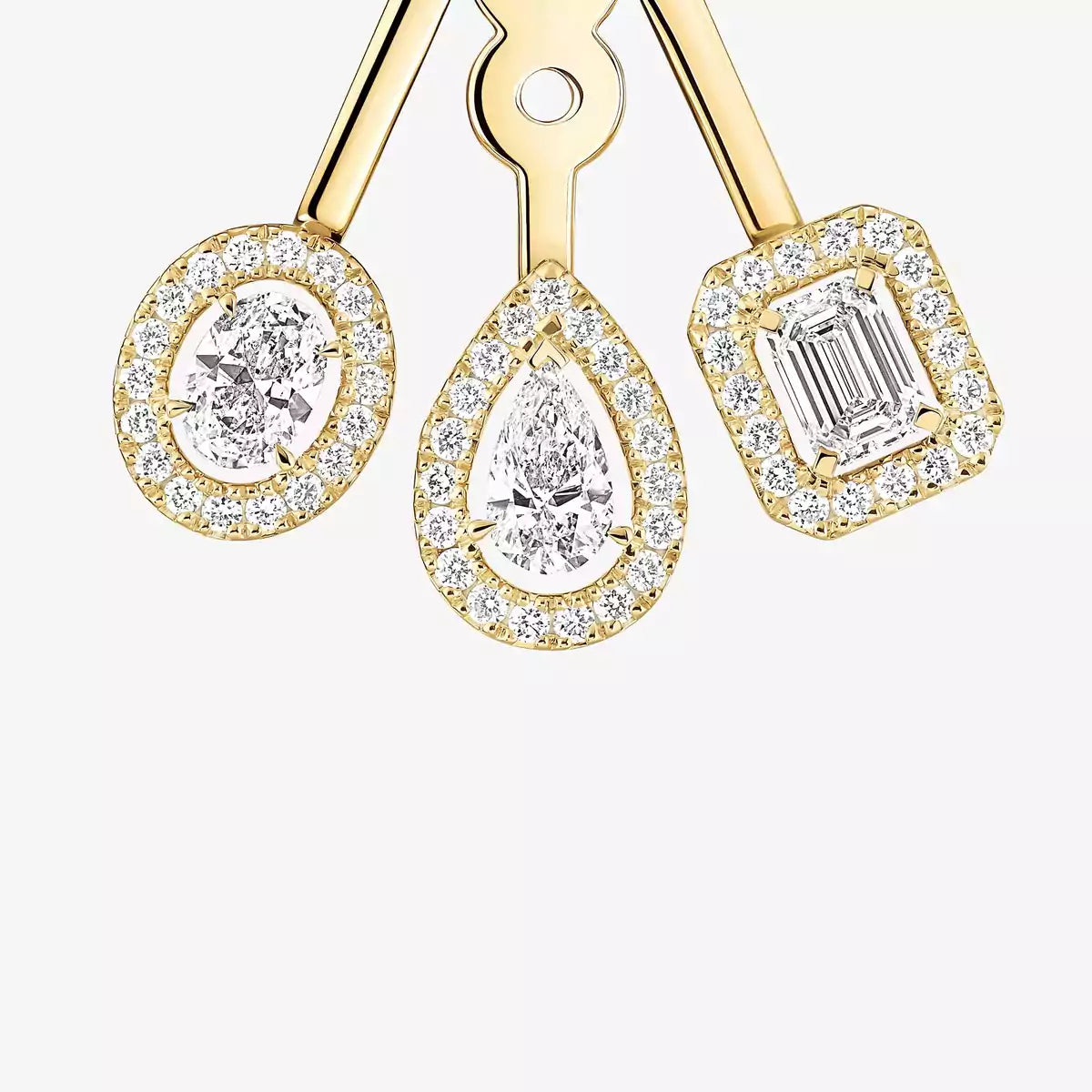 [OAK JURI] My Twin Trio  Diamond Earrings