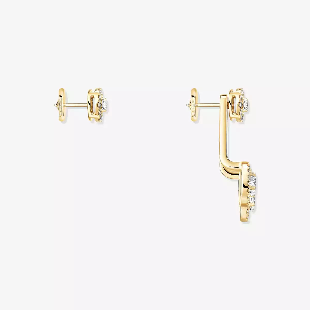 [OAK JURI] My Twin Trio  Diamond Earrings