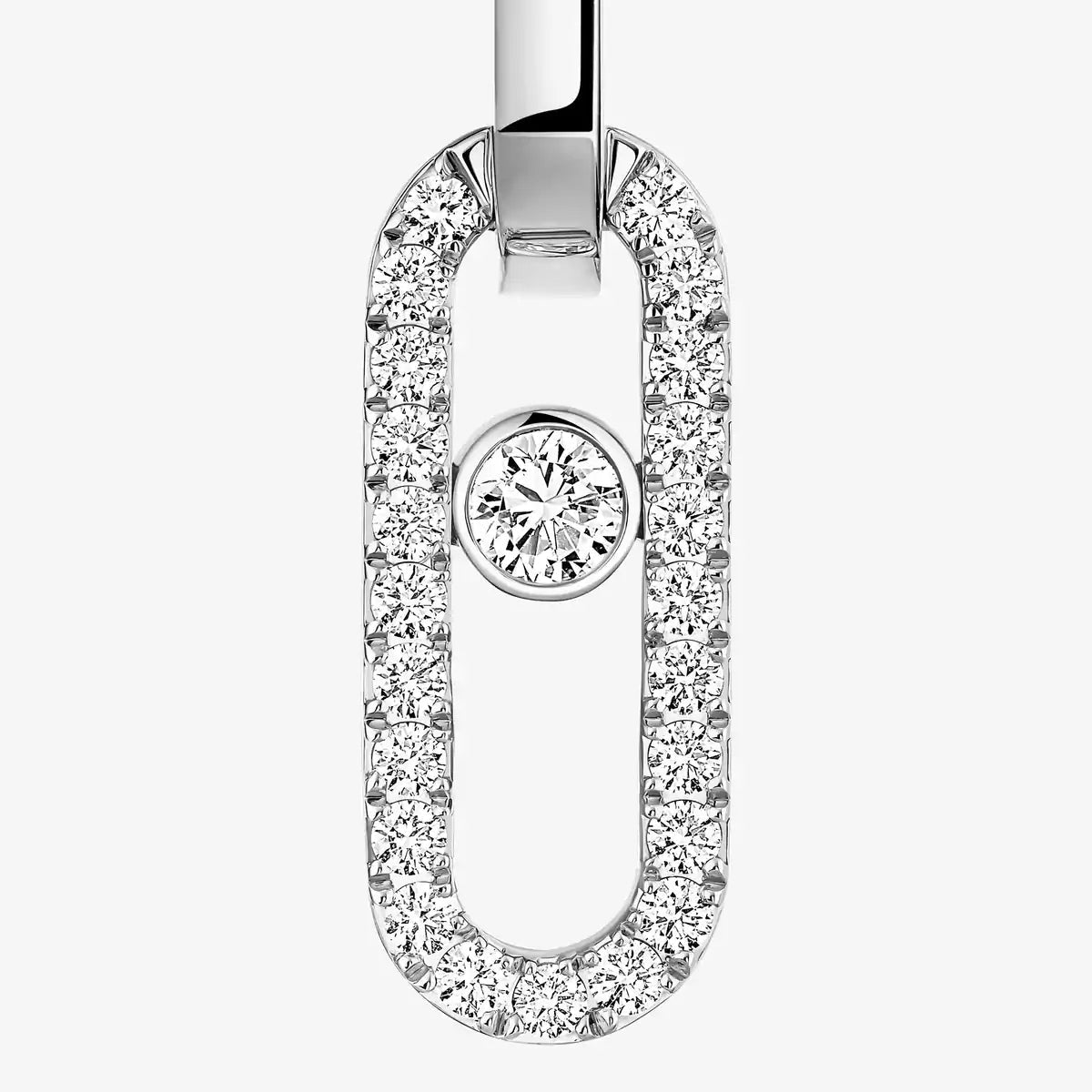 [OAK JURI]Move Link Diamond Earrings