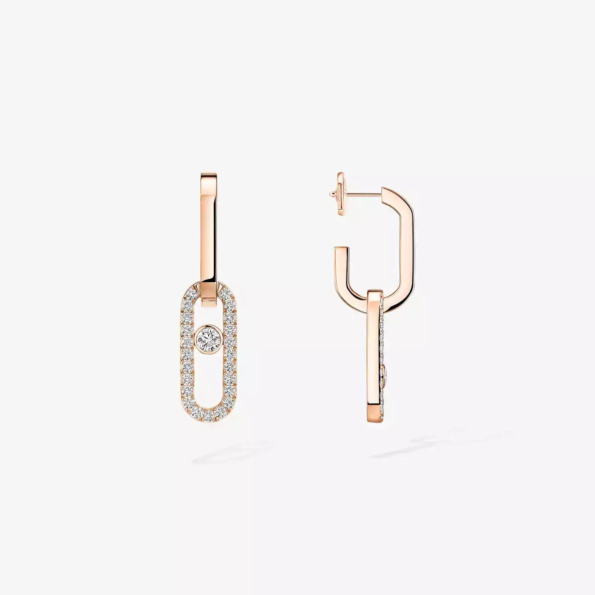 [OAK JURI]Move Link Diamond Earrings