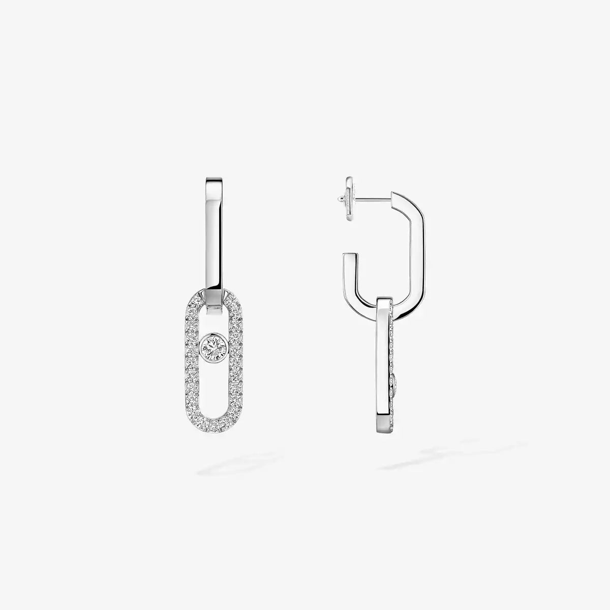 [OAK JURI]Move Link Diamond Earrings