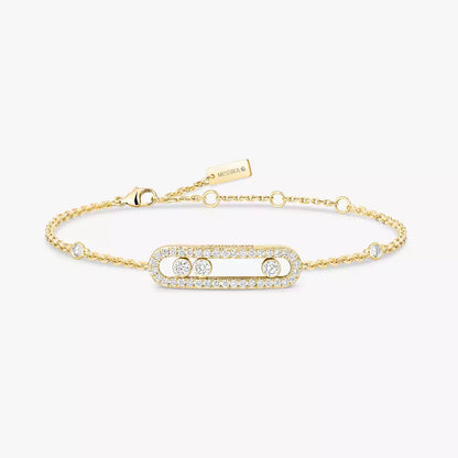 [OAK JURI]Pavé Baby Move Diamond Bracelet