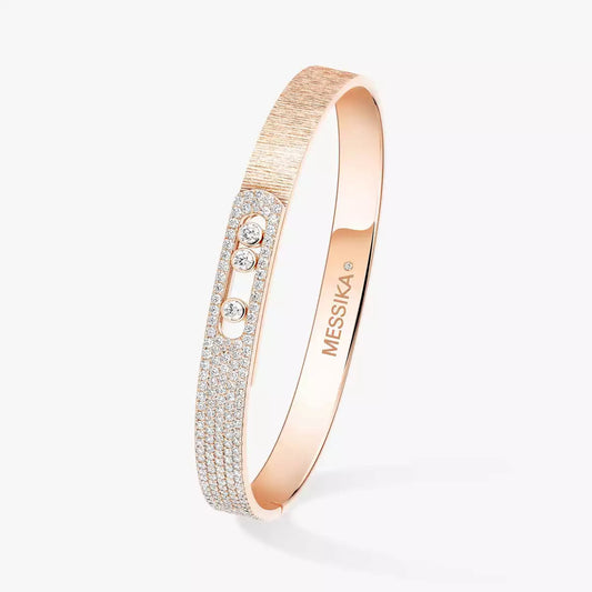 [OAK JURI]Move Noa Ciselé half pavé bangle