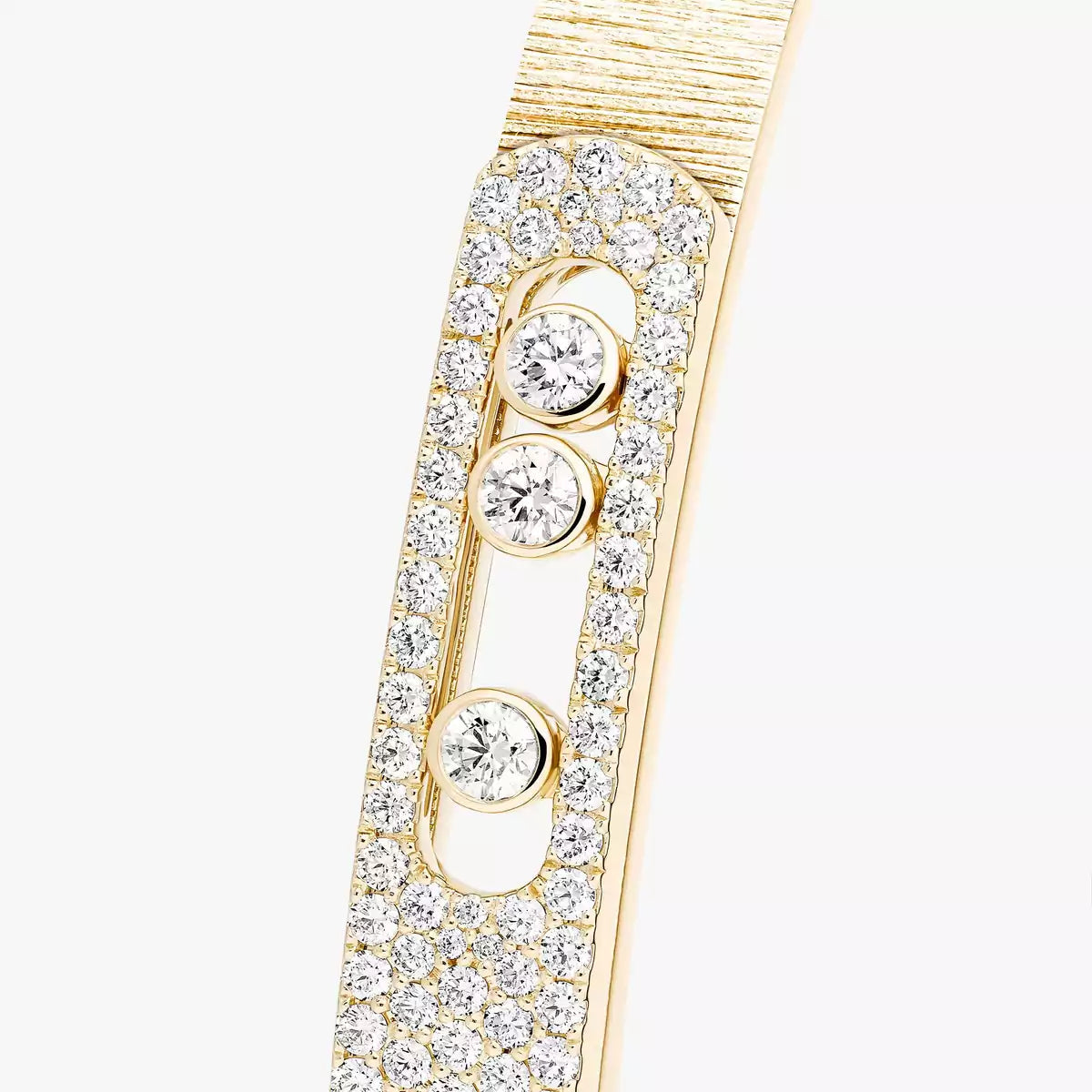 [OAK JURI]Move Noa Ciselé half pavé bangle
