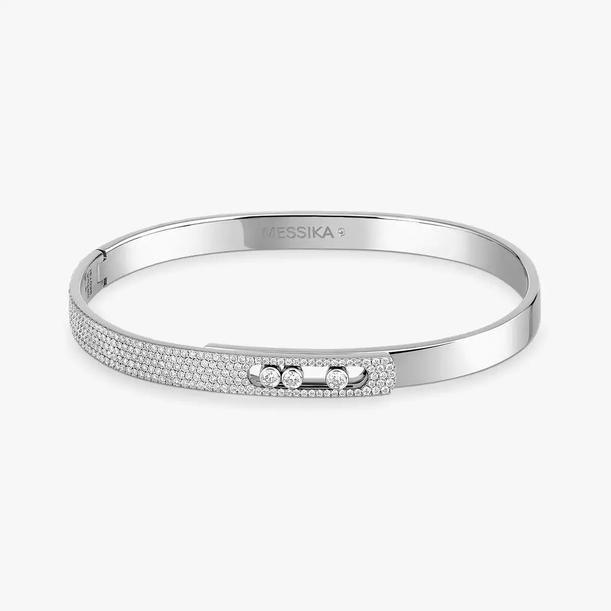[OAK JURI]Move Noa Rose Gold Pavé Diamond Bangle Bracelet