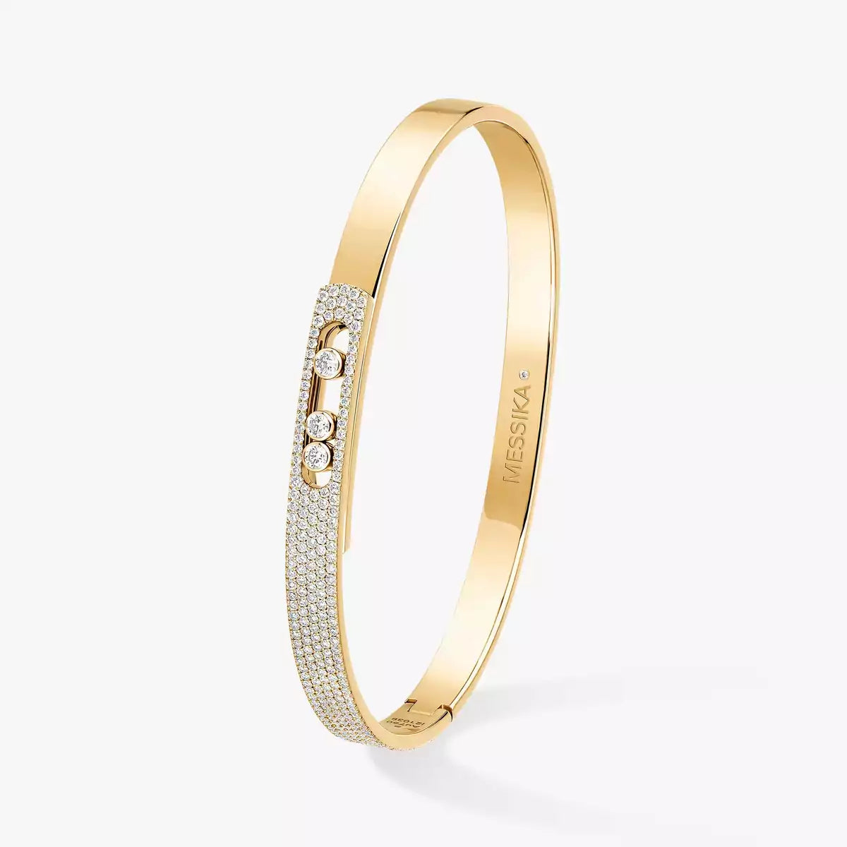 [OAK JURI]Move Noa Rose Gold Pavé Diamond Bangle Bracelet