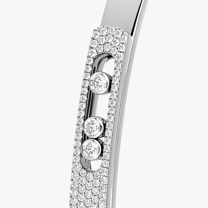[OAK JURI]Move Noa Rose Gold Pavé Diamond Bangle Bracelet