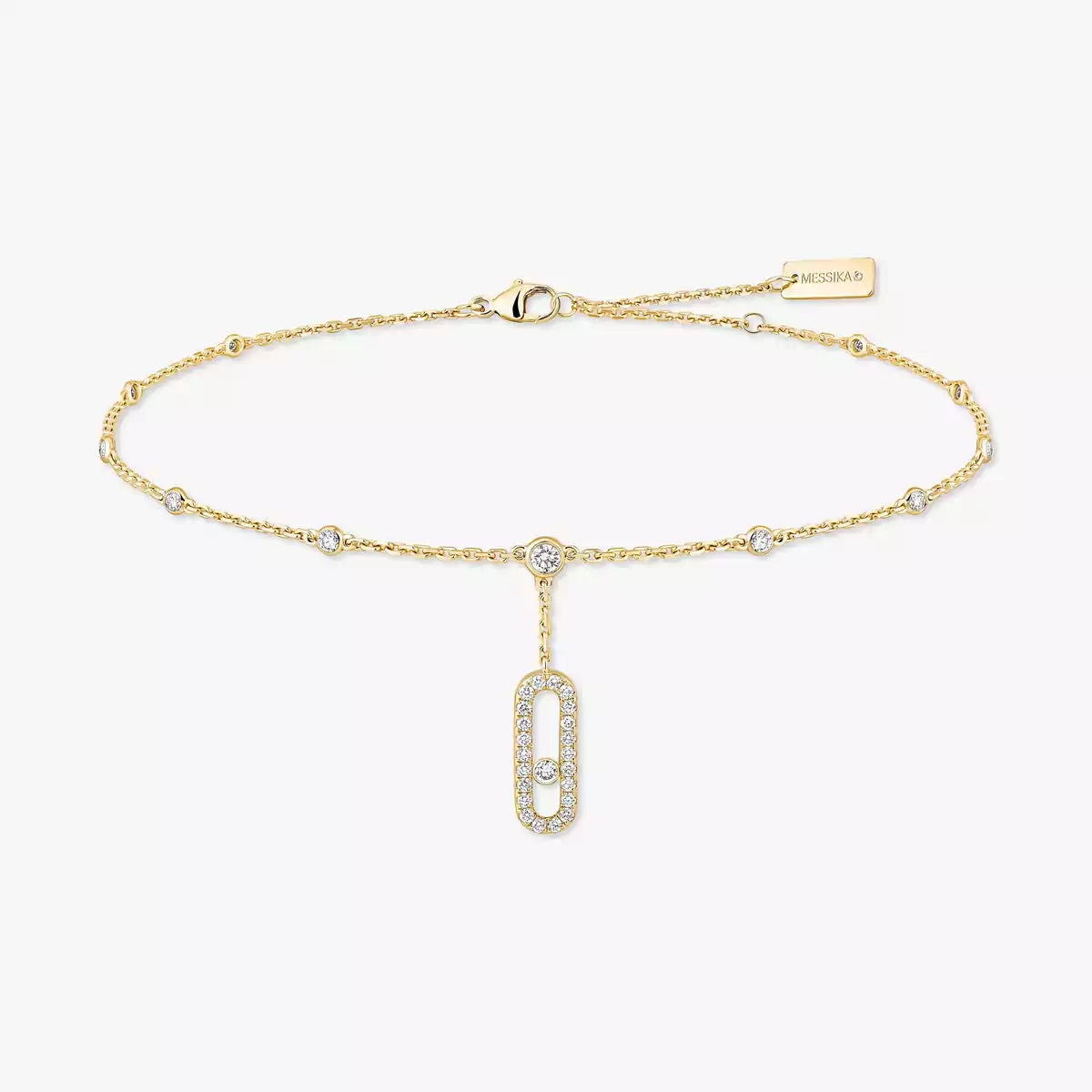 [OAK JURI] Move Uno pavé ankle bracelet