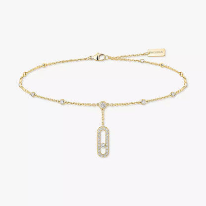 [OAK JURI] Move Uno pavé ankle bracelet