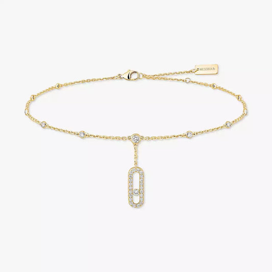 [OAK JURI] Move Uno pavé ankle bracelet