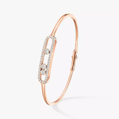 [OAK JURI]Move Pavé Diamond Bangle Bracelet M