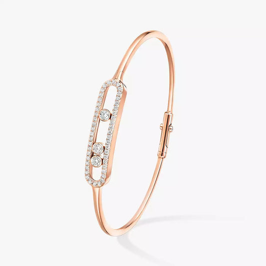[OAK JURI]Move Pavé Diamond Bangle Bracelet M