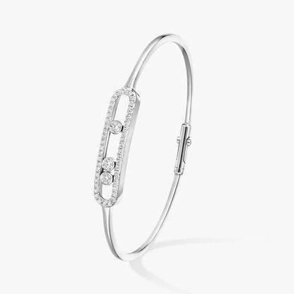[OAK JURI]Move Pavé Diamond Bangle Bracelet M