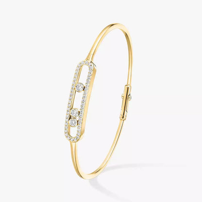 [OAK JURI]Move Pavé Diamond Bangle Bracelet M