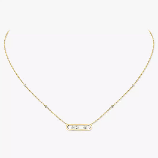 [OAK JURI] Baby Move Gold Diamond Necklace