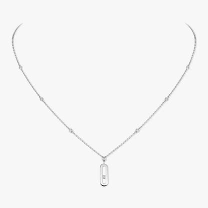 [OAK JURI] Move Uno Gold Diamond Long Necklace