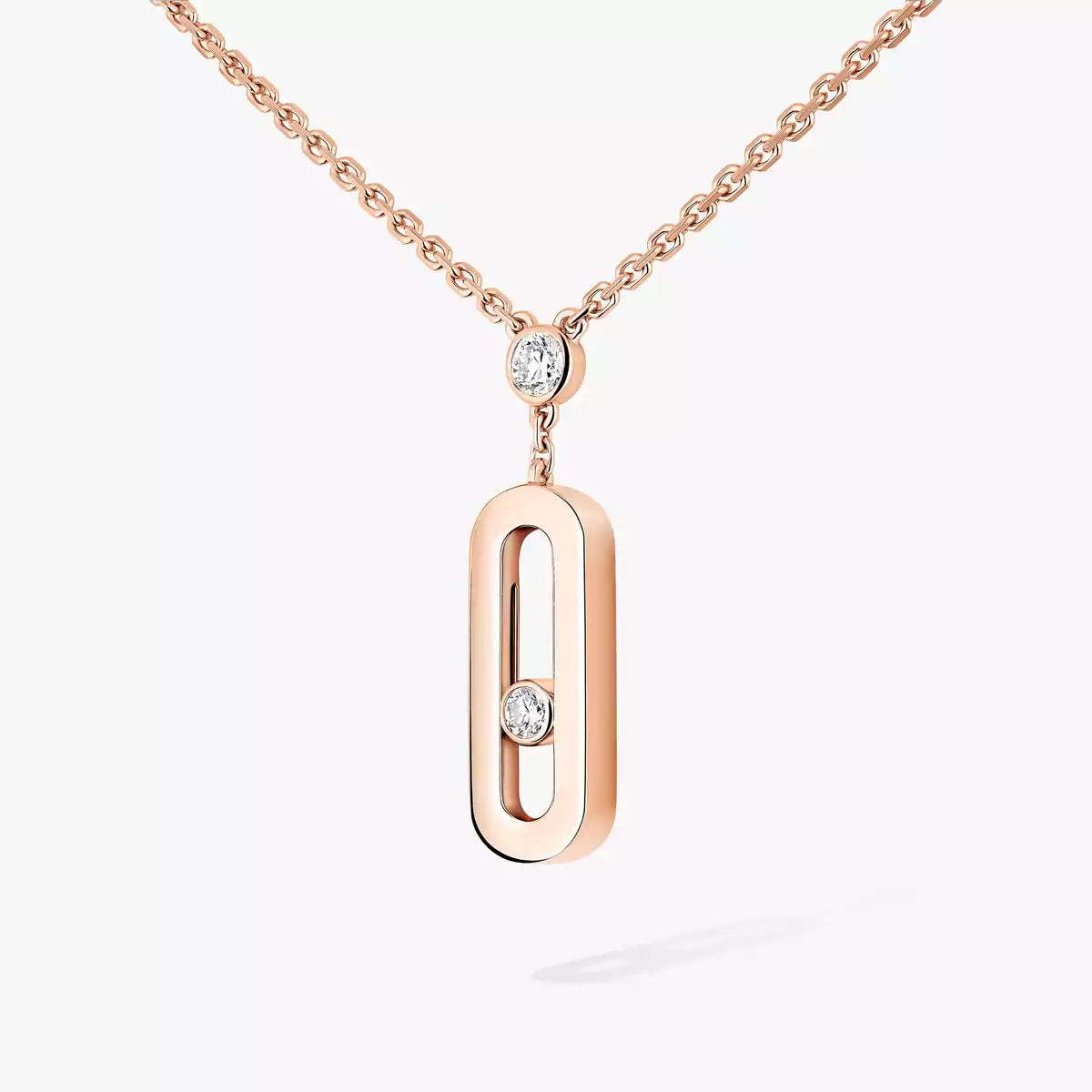 [OAK JURI] Move Uno Gold Diamond Long Necklace