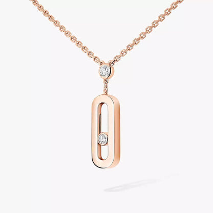 [OAK JURI] Move Uno Gold Diamond Long Necklace
