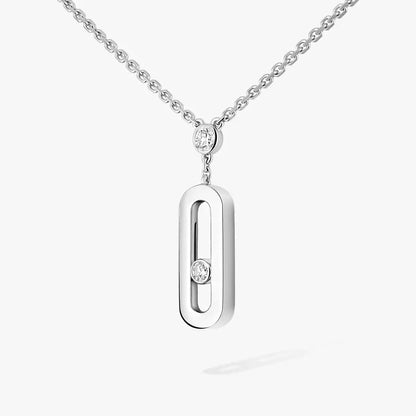 [OAK JURI] Move Uno Gold Diamond Long Necklace