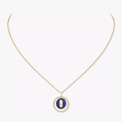 [OAK JURI]Lucky Move Diamond Necklace in Rose Gold and White Mother-of-Pearl