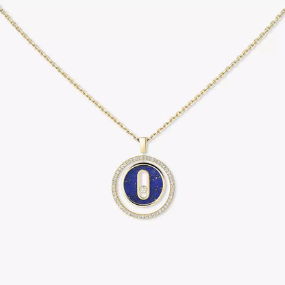 [OAK JURI]Lucky Move Diamond Necklace in Rose Gold and White Mother-of-Pearl