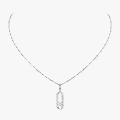 [OAK JURI]Move Uno Diamond Necklace in Rose Gold