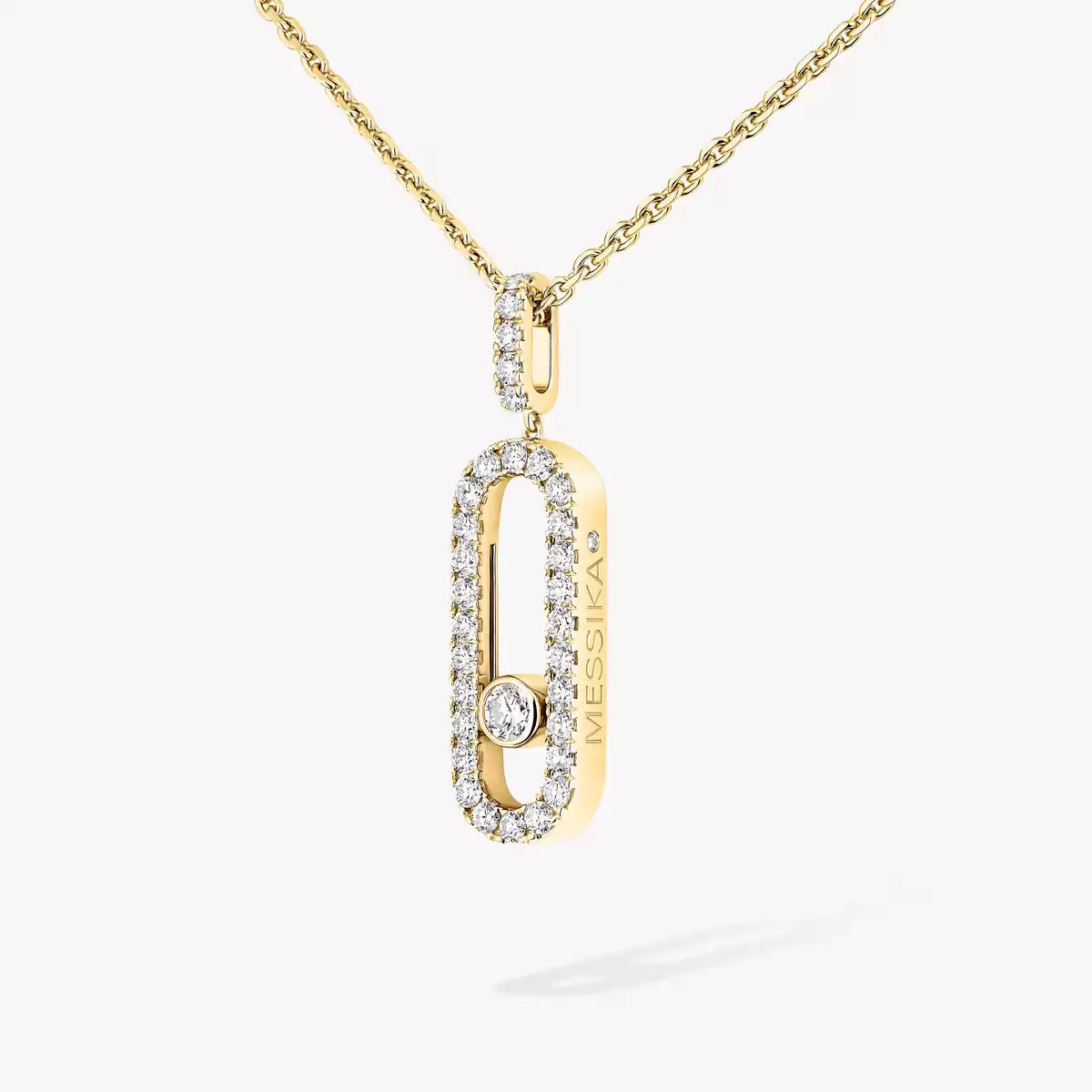[OAK JURI]Move Uno Diamond Necklace in Rose Gold