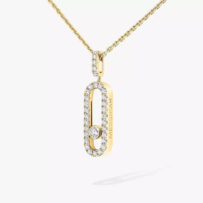 [OAK JURI]Move Uno Diamond Necklace in Rose Gold