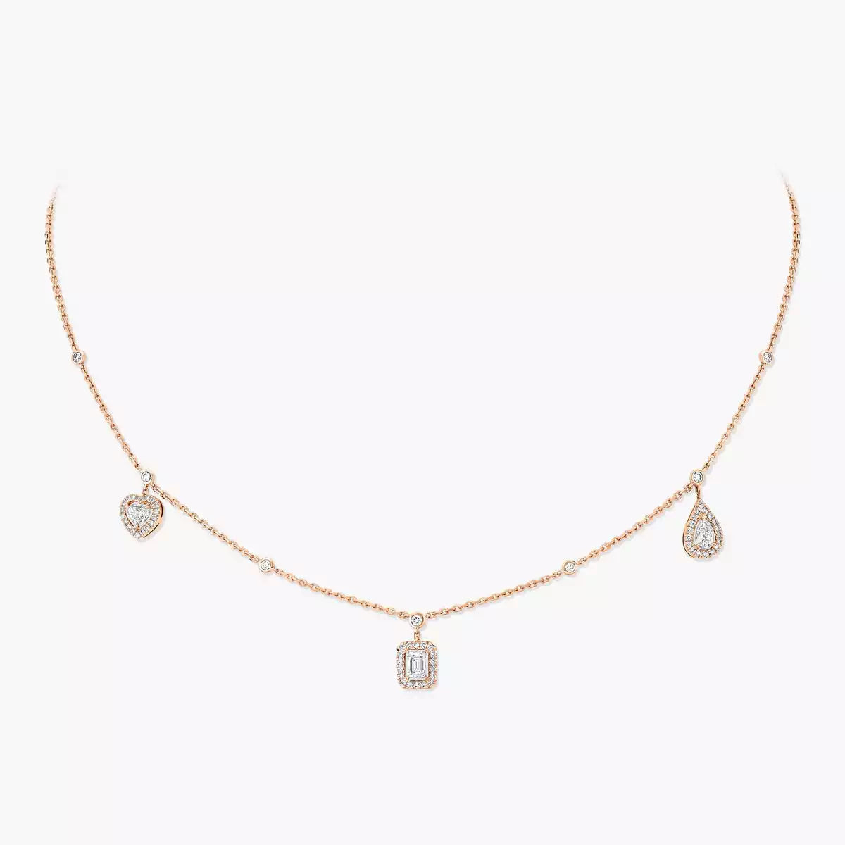 [OAK JURI]My Twin Diamond Necklace in Silver
