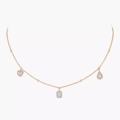 [OAK JURI]My Twin Diamond Necklace in Silver