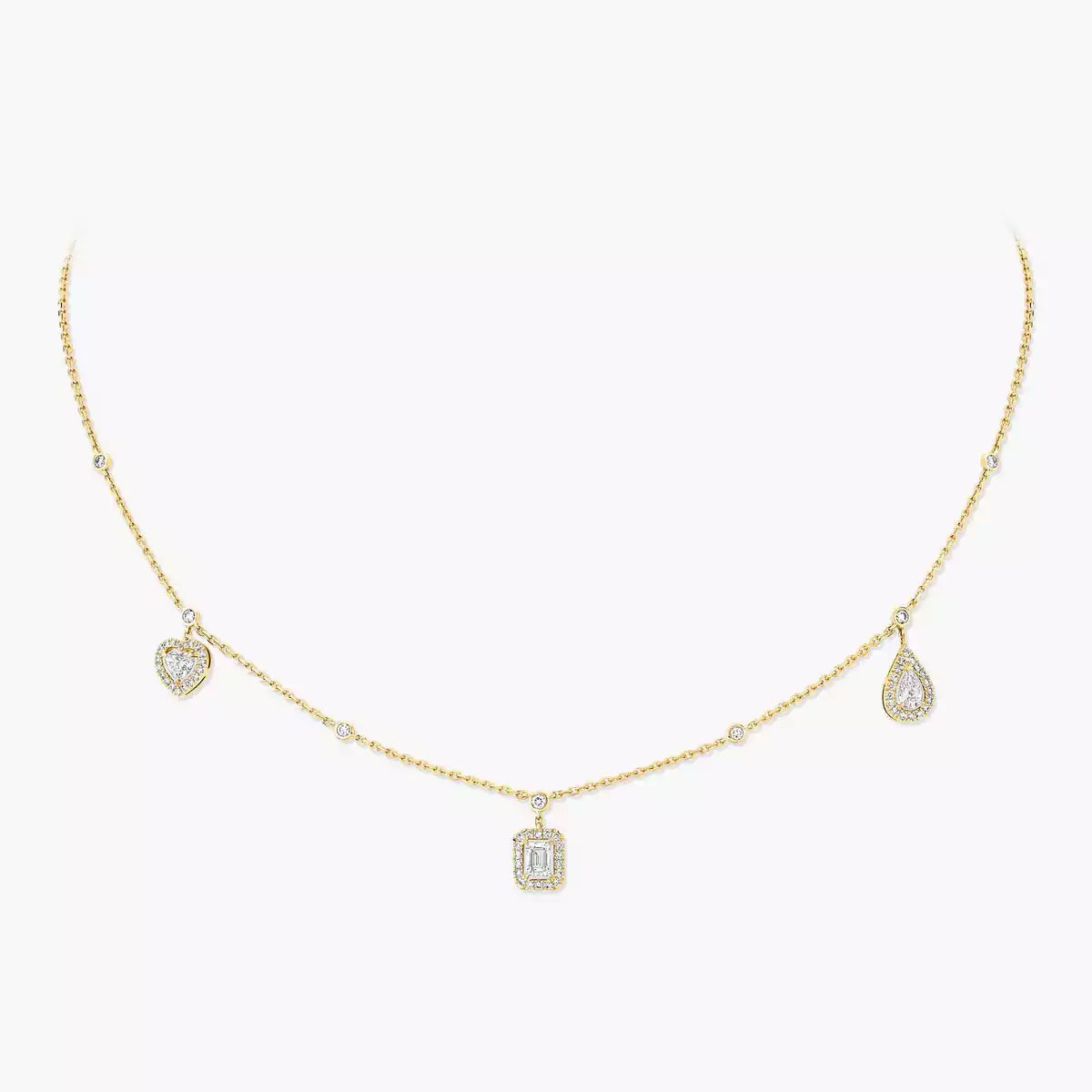 [OAK JURI]My Twin Diamond Necklace in Silver