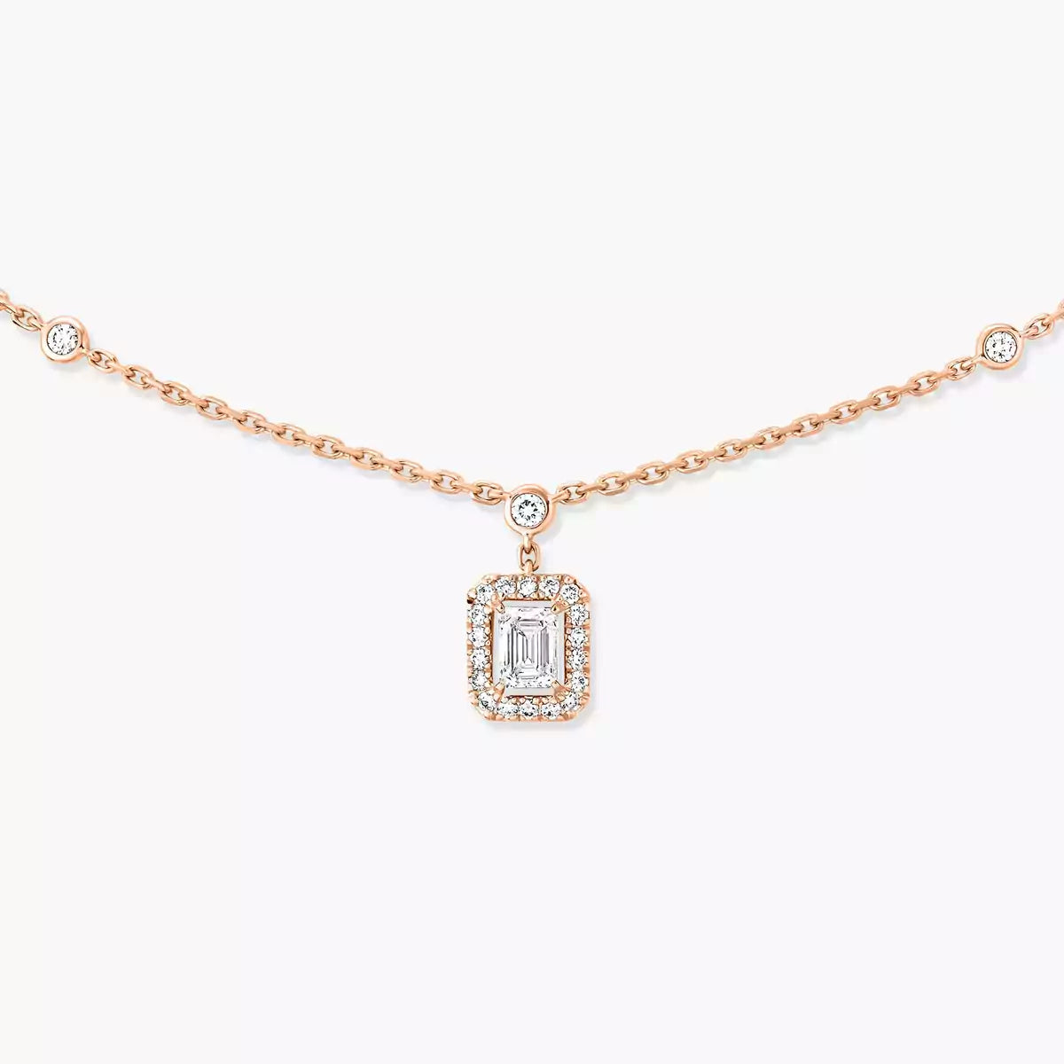 [OAK JURI]My Twin Diamond Necklace in Silver