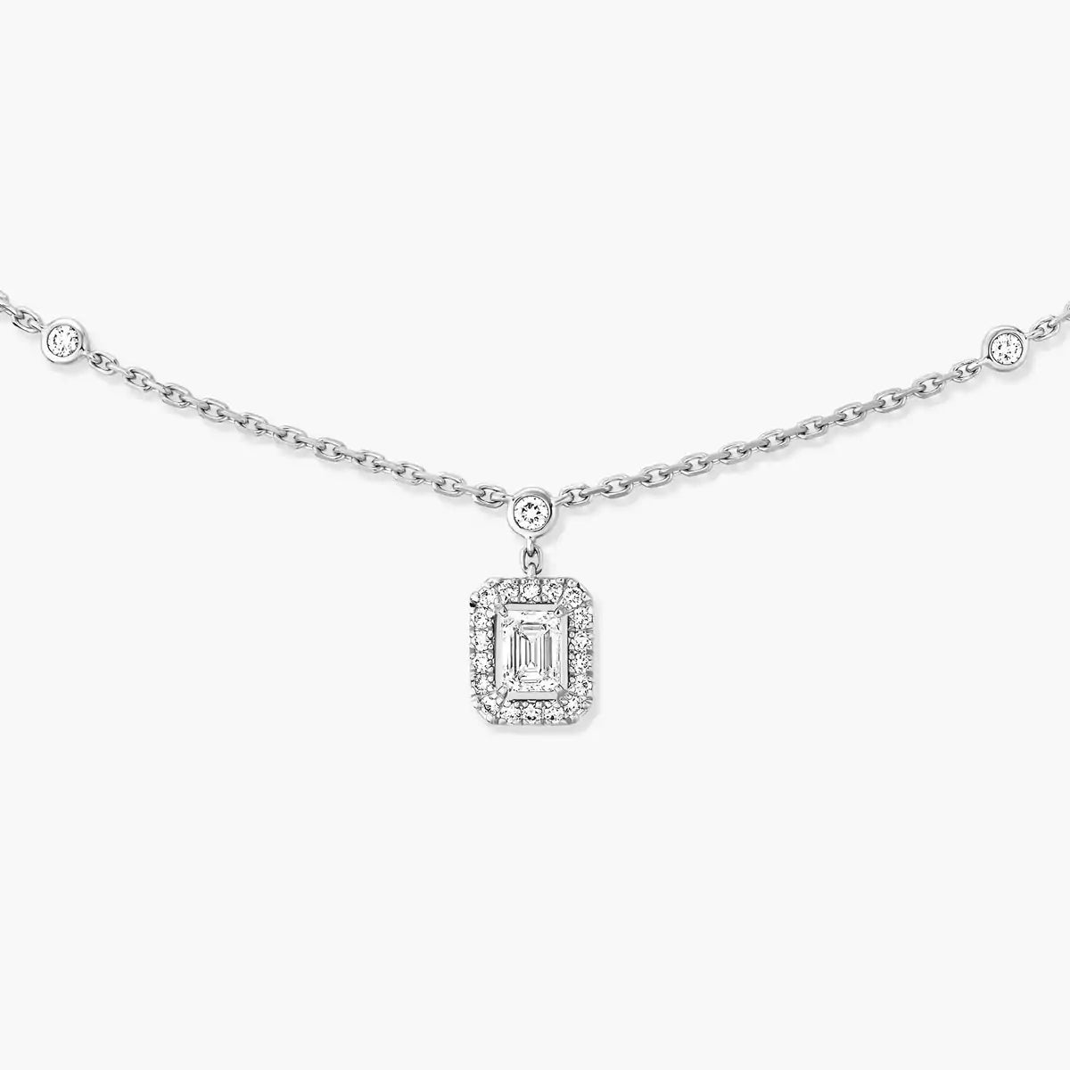 [OAK JURI]My Twin Diamond Necklace in Silver