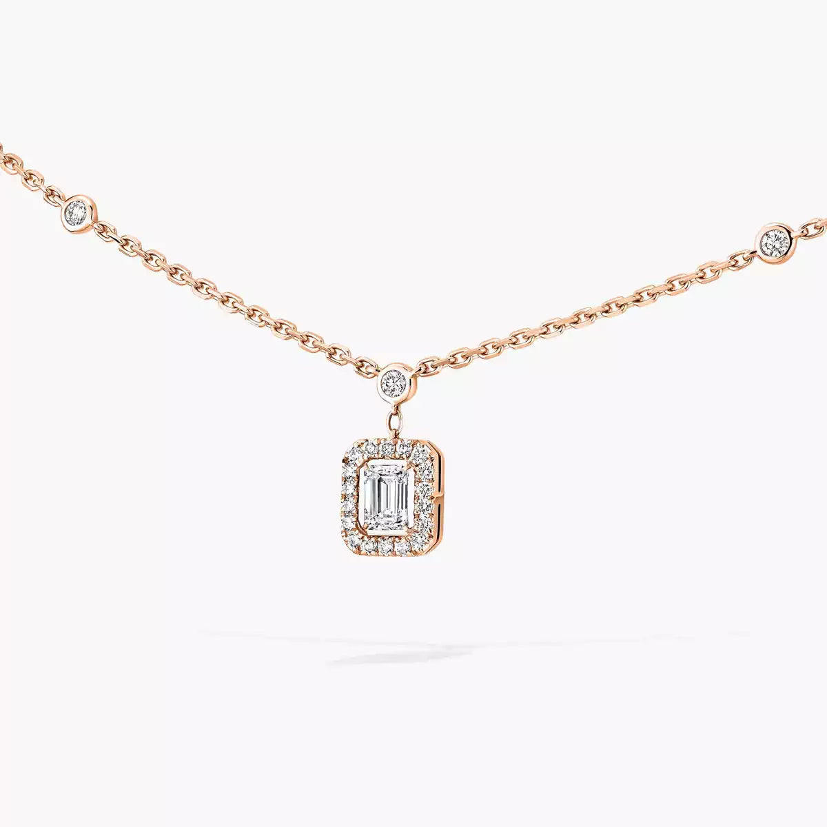 [OAK JURI]My Twin Diamond Necklace in Silver
