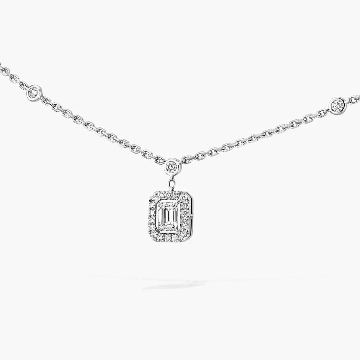 [OAK JURI]My Twin Diamond Necklace in Silver