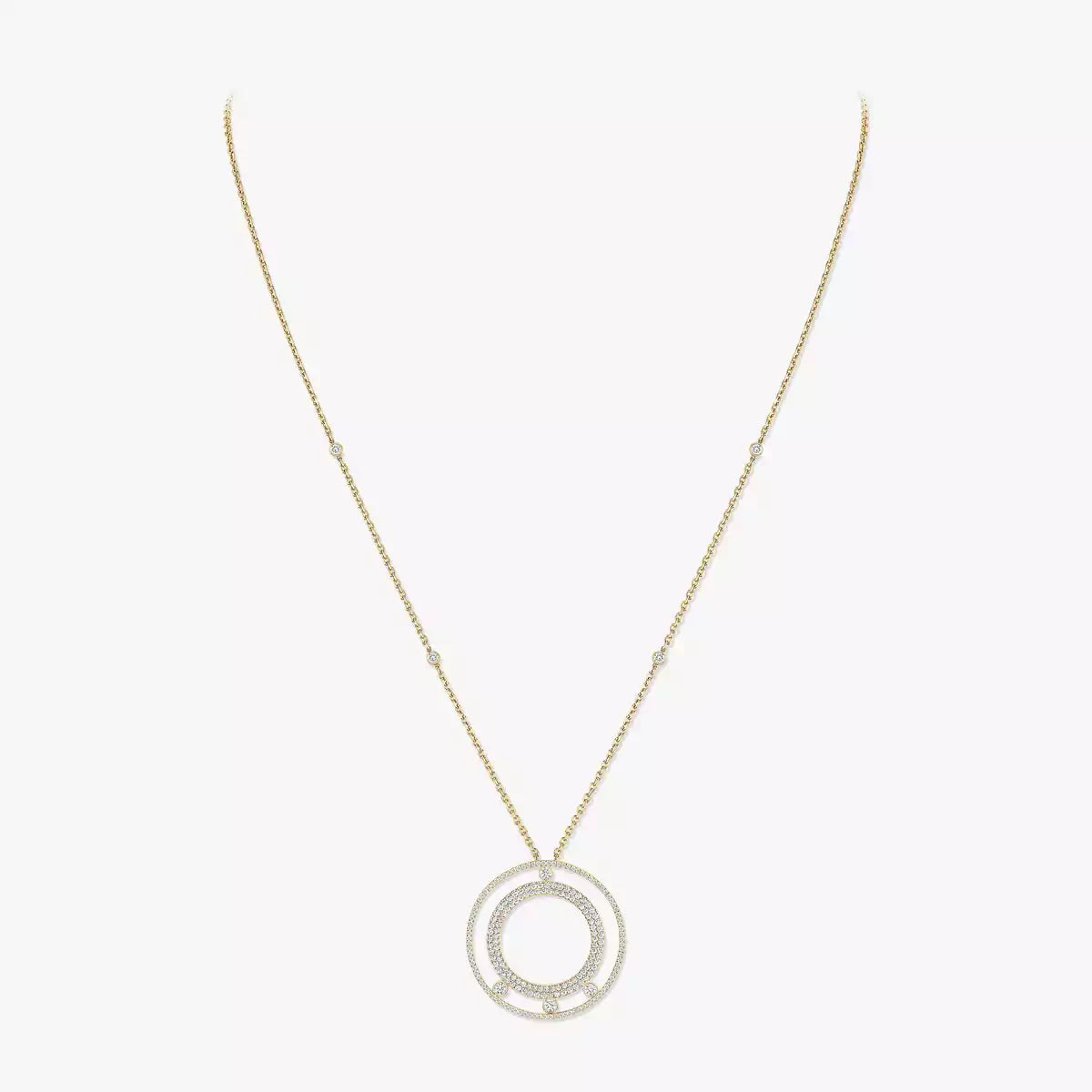 [OAK JURI]Move Romane Long Pave_-Set Diamond Necklace