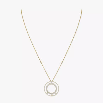 [OAK JURI]Move Romane Long Pave_-Set Diamond Necklace