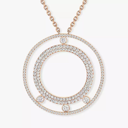 [OAK JURI]Move Romane Long Pave_-Set Diamond Necklace