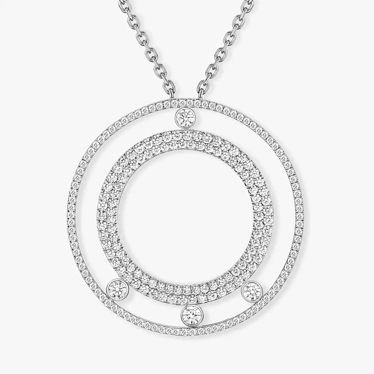 [OAK JURI]Move Romane Long Pave_-Set Diamond Necklace