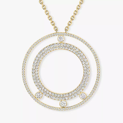 [OAK JURI]Move Romane Long Pave_-Set Diamond Necklace