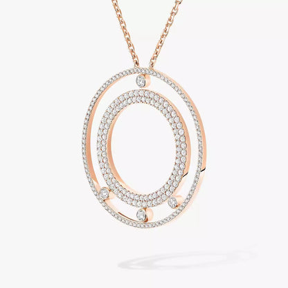 [OAK JURI]Move Romane Long Pave_-Set Diamond Necklace