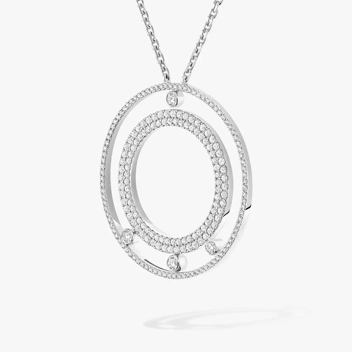 [OAK JURI]Move Romane Long Pave_-Set Diamond Necklace