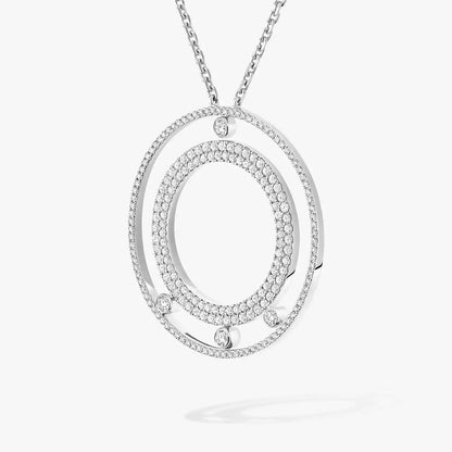 [OAK JURI]Move Romane Long Pave_-Set Diamond Necklace