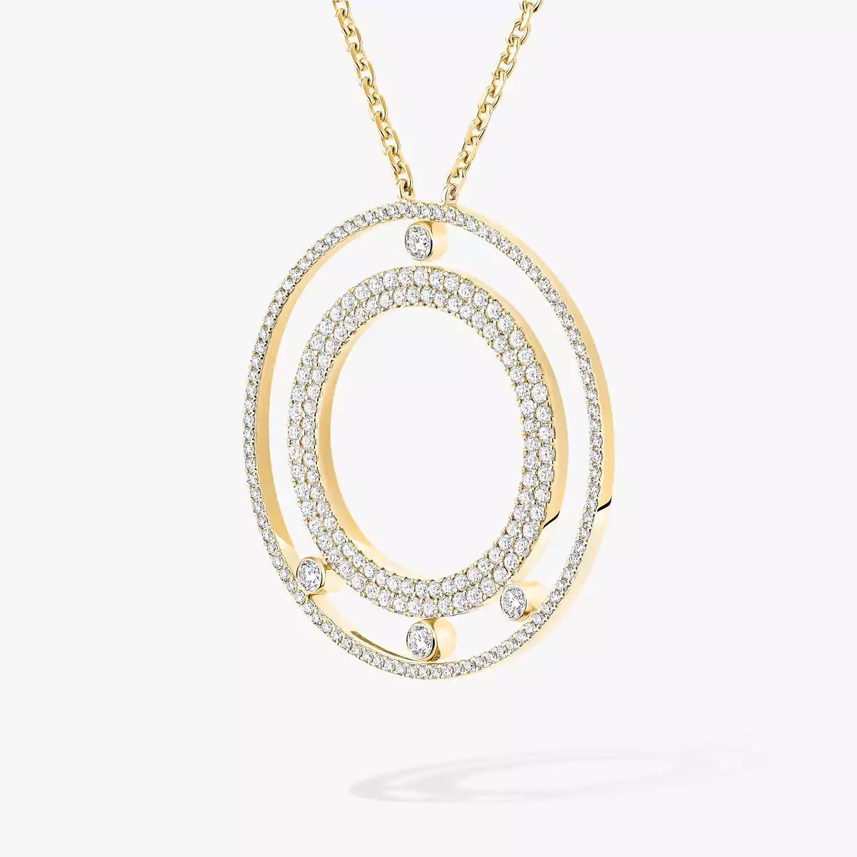 [OAK JURI]Move Romane Long Pave_-Set Diamond Necklace