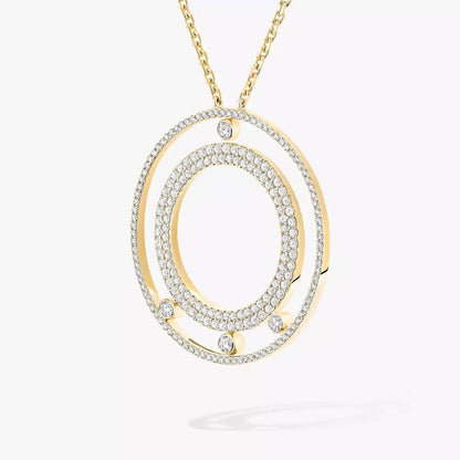 [OAK JURI]Move Romane Long Pave_-Set Diamond Necklace